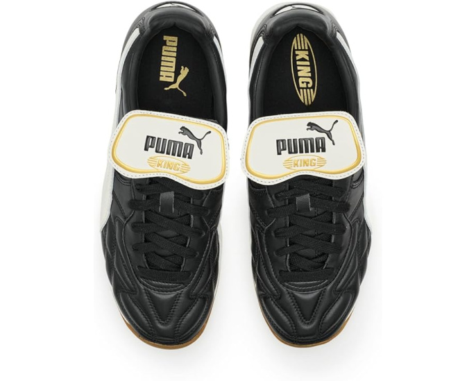 Кроссовки PUMA King Indoor с кожаным верхом и ретро-дизайном