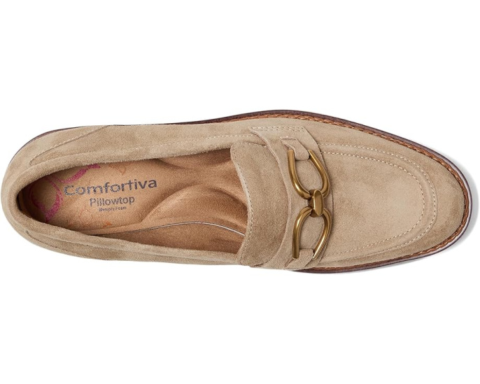 Лоферы Comfortiva Ester с бит-акцентом и стелькой из пены с эффектом памяти