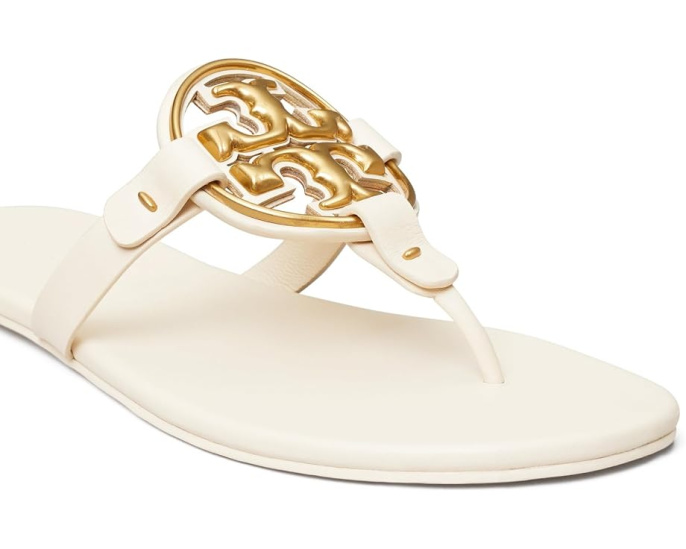Tory Burch сандалии Metal Miller Soft с металлическим блеском