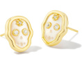 Серьги-скелеты Kendra Scott из перламутра с золотом