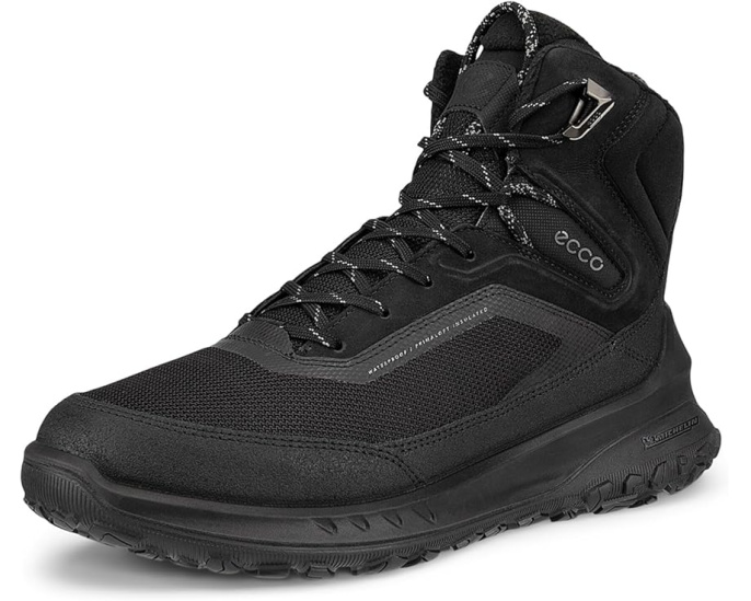 ECCO непромокаемые утепленные ботинки Ultra Terrain Mid Warm для холодной погоды стальные