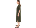 Платье Eileen Fisher миди из махры с воротником-хомутом