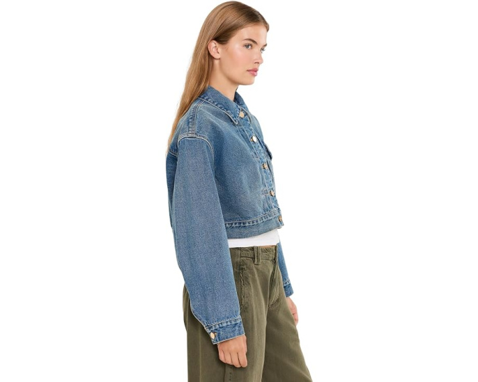 Укороченная куртка Blink AllSaints из органического денима
