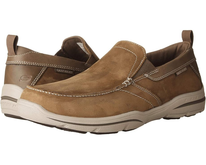 SKECHERS мокасины Relaxed Fit Harper - Forde из натуральной кожи