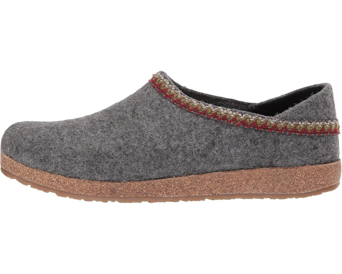Haflinger Домашние тапочки GZH Zigzag с шерстяной стелькой и декором