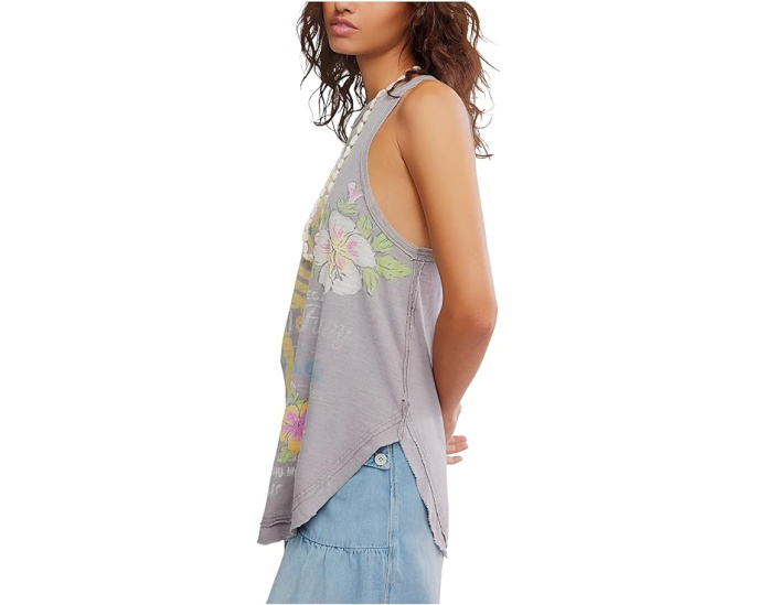 Топ Free People We The Free Rosie Graphic Tank с графическим принтом