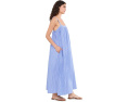Платье макси Faherty Coastal Poplin Emmy в полоску из органического хлопка