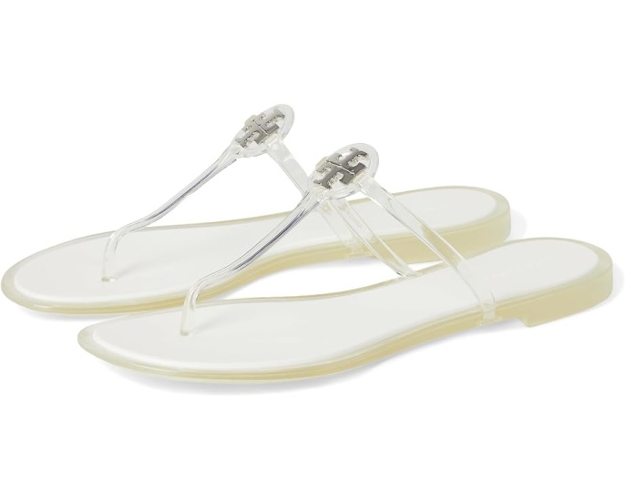 Желейные босоножки Tory Burch Mini Miller с логотипом Double T
