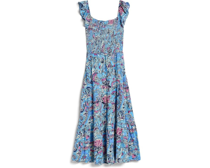 Платье Lilly Pulitzer Mini Jilly Midi для девочек с ярким принтом
