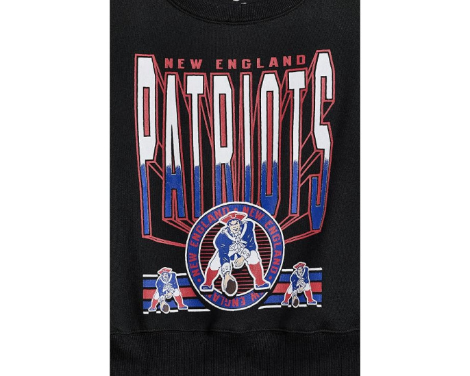 Худи NFL New England Patriots Drop Shoulder Crew Junk Food Clothing Kids