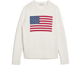 Детский свитер с воротником-хомутом от Vineyard Vines с флагом США