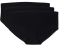 Трусы бикини Commando Invisible Rib, 3 пары, черные