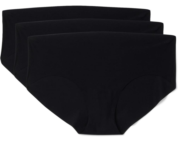 Трусы бикини Commando Invisible Rib, 3 пары, черные