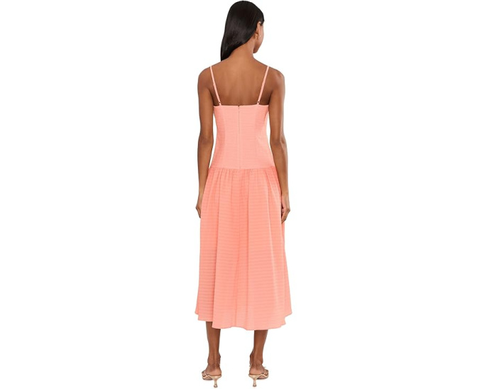Саржевое миди-платье Adrianna Papell Seersucker Midi Dress