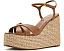 Босоножки-клинья Schutz Keefa Metallic с текстурированной рафией