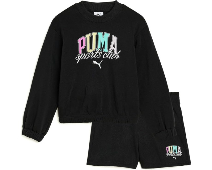 Puma детский комплект из свитера и шорт Черный