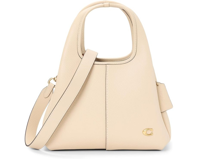 Сумка через плечо COACH Polished Pebble Leather Lana 23 с ремнем через плечо