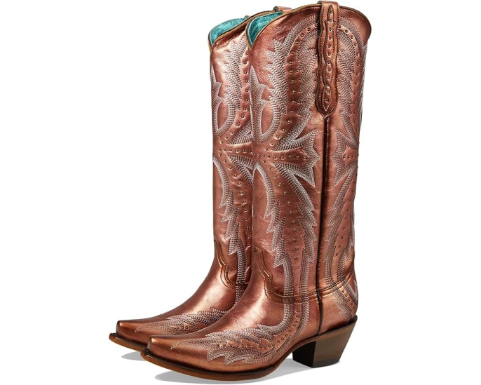 Сапоги Corral Boots C4070 с металлической вышивкой и заклепками