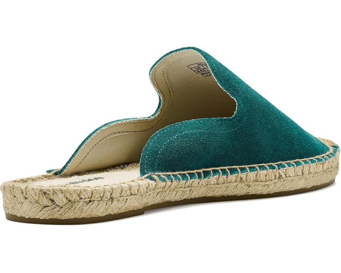 Эспадрильи мюли Suede Smoking из замши с джутовой подошвой Soludos