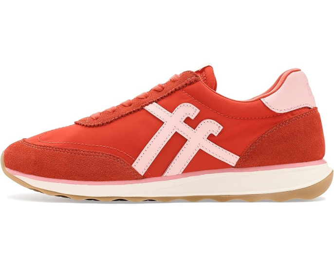 Кроссовки FitFlop Retro-Q FF из ткани и замши с металлическим отливом