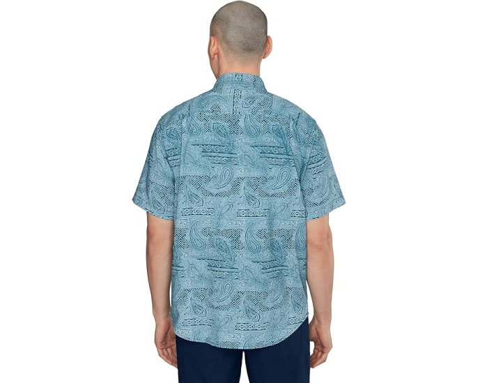 Tommy Bahama Рубашка Coastal Ease Azul Falls с тропическим принтом