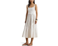 Платье-трапеция Lauren Ralph Lauren Belted Jersey Broadcloth с поясом из хлопка