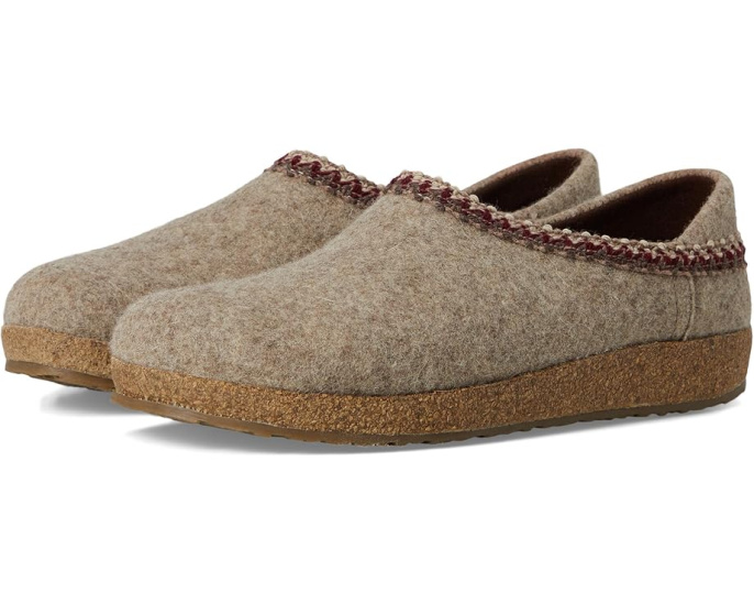 Haflinger Домашние тапочки GZH Zigzag с шерстяной стелькой и декором