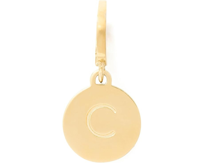 Подвеска Kate Spade New York Mini C с гравировкой из латуни
