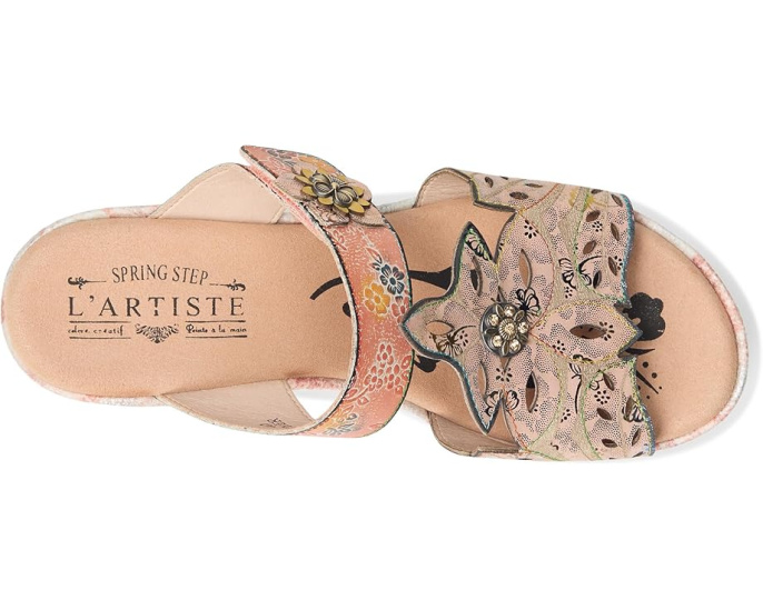 L'Artiste by Spring Step Сандалии Coverup с лазерной резкой и клиновидным каблуком