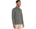 Johnston & Murphy толстовка Marled Quarter-zip с воротником из искусственной замши