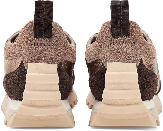 Кроссовки Nevis AllSaints из замши с массивной подошвой