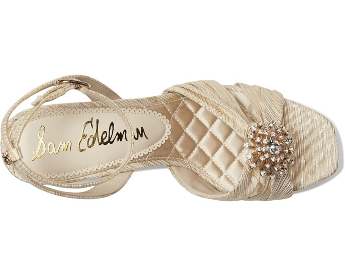 Сандалии Sam Edelman Janelle на платформе с квадратным носком и декором из кристаллов