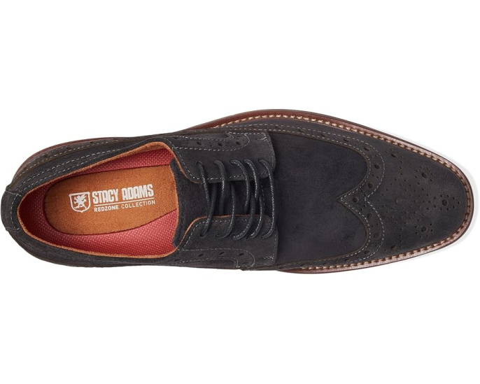 Оксфорды Stacy Adams Marligan Wing Tip из замши с перфорацией