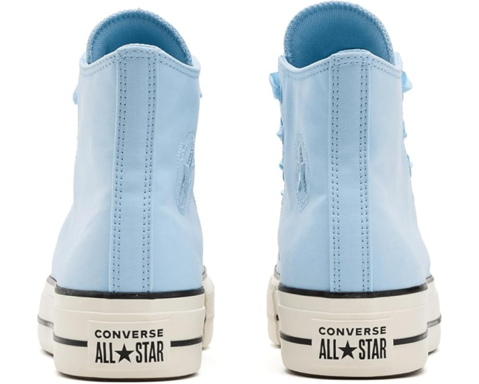 Converse Chuck Taylor All Star Lift Platform высокие кроссовки на платформе из персиковой канвы
