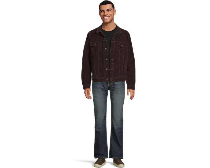 Джинсы Levi's 527 Slim Boot Cut с зауженным клешем и темным оттенком