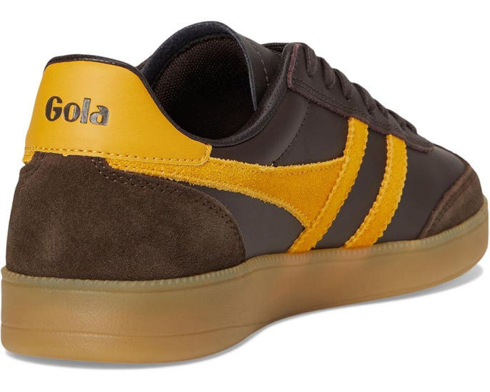 Кожаные кроссовки Gola Viper Leather с темной подошвой