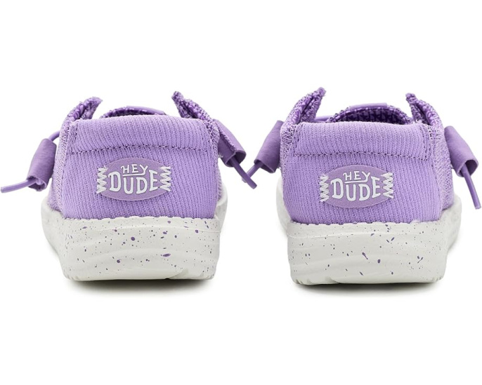 Hey Dude кроссовки Wendy Stretch Sox для детей из фиолетового трикотажа
