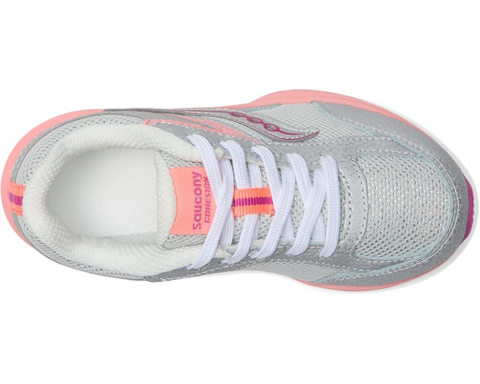 Детские кроссовки Saucony Cohesion KDZ с верхом из кожи и сетки
