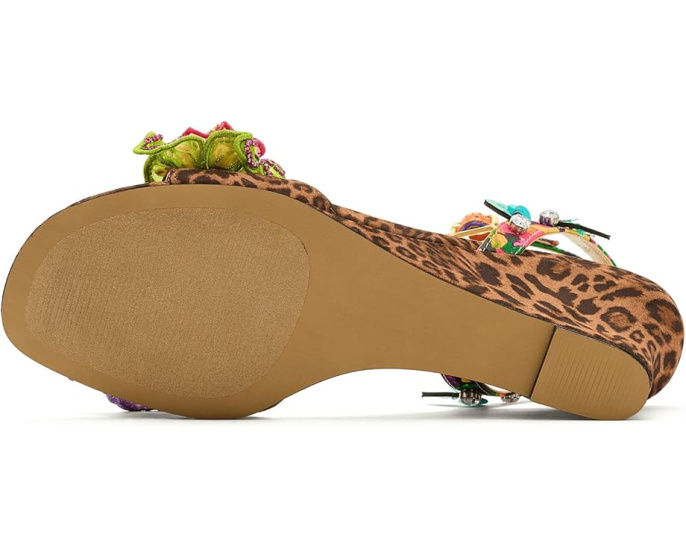 Босоножки Spenser Blue by Betsey Johnson с цветами и каблуком