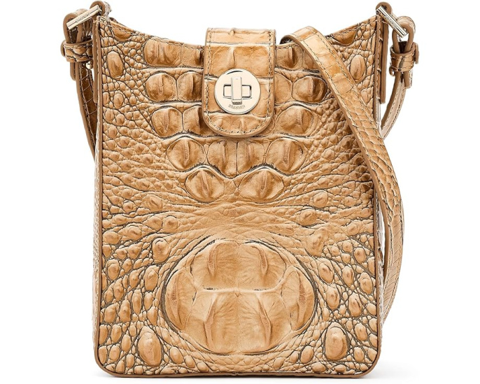 Кроссбоди Marley от Brahmin с текстурированной кожей и регулируемым ремнем