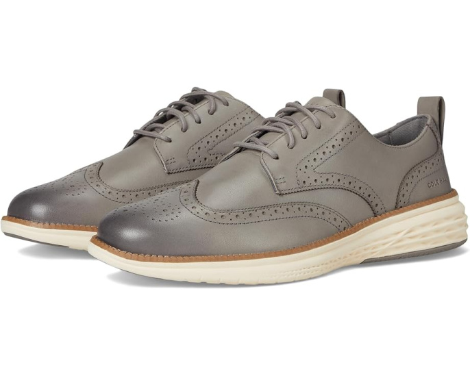 Оксфорды Cole Haan Grand Hurrion Wing Tip с кожаным верхом и подошвой EVA