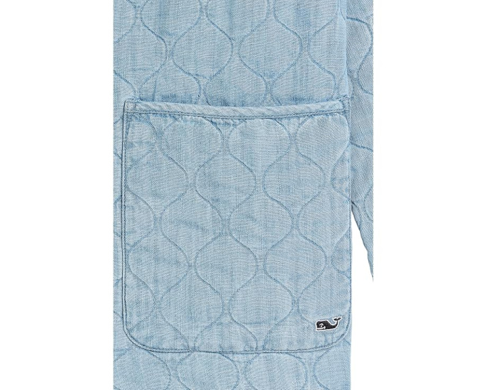 Детская стеганая куртка Vineyard Vines chambray