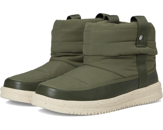 Ботинки Hey Dude Camden Cuff Nylon Quilt с искусственным мехом внутри