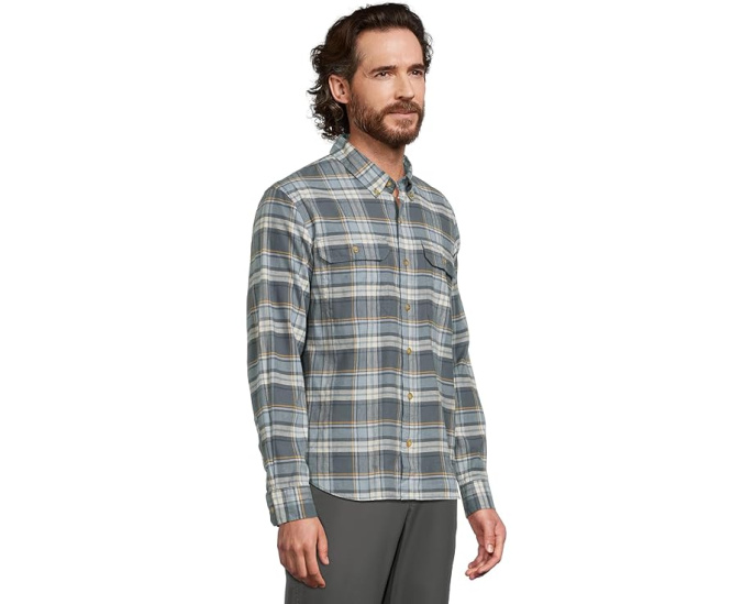 Рубашка Stonecoast Hemp от L.L.Bean с длинным рукавом и слегка приталенным кроем навыпуск