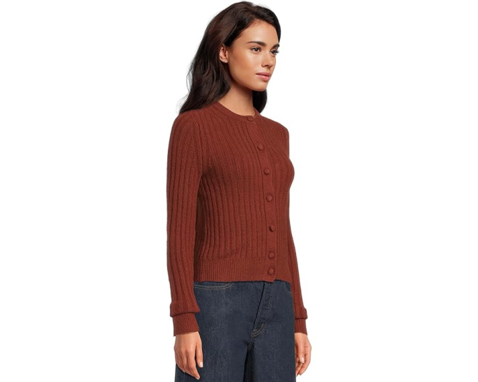 Кардиган Madewell Long Sleeve Cozy Cotton Ribbed с длинными рукавами