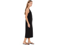 Petite Stretch Jersey Knit Scoop Neck Full Length Dress