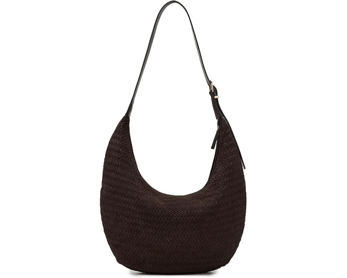 Сумка The Essential Curve Shoulder Bag из замши Madewell
