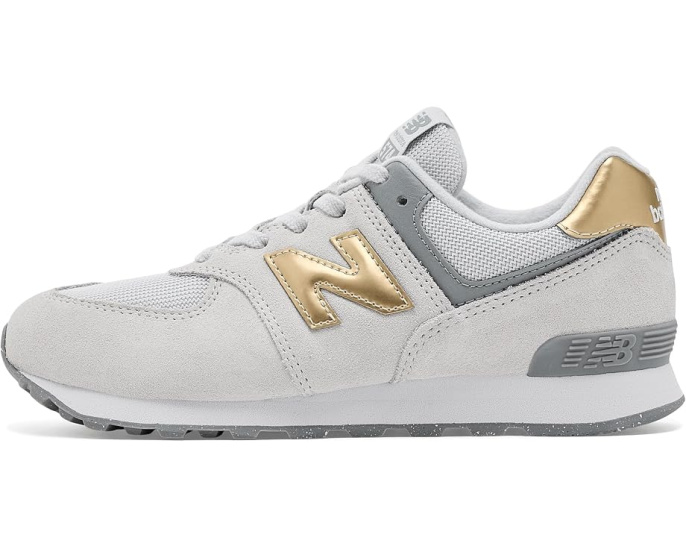 Детские кроссовки New Balance 574 с верхом из замши и сетки