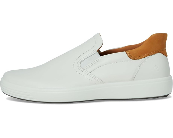 Кроссовки ECCO Soft 7 Easy Slip On с кожаным верхом и эластичными вставками
