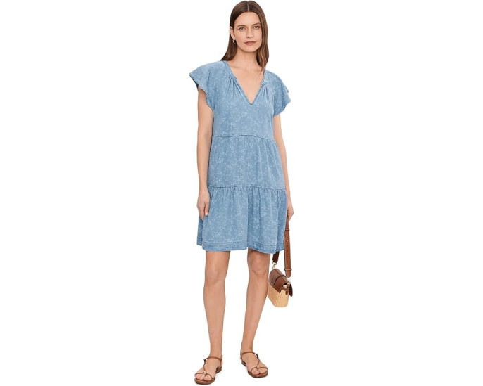 Платье Tiered Flutter Sleeve от Liverpool с оборками